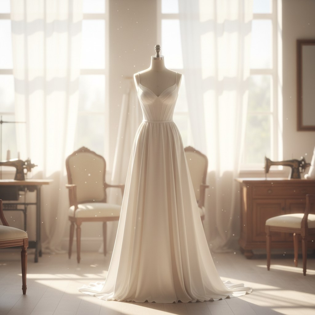 Ayşe'nin ipek düğün elbisesi — Beyaz Atelier